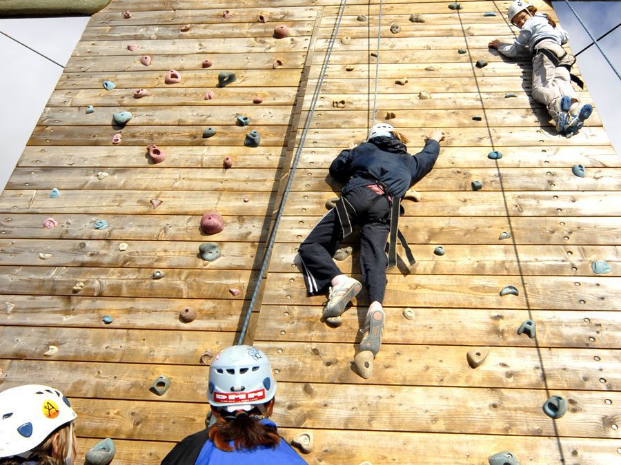 High Ropes climbing course at Adventures Wales