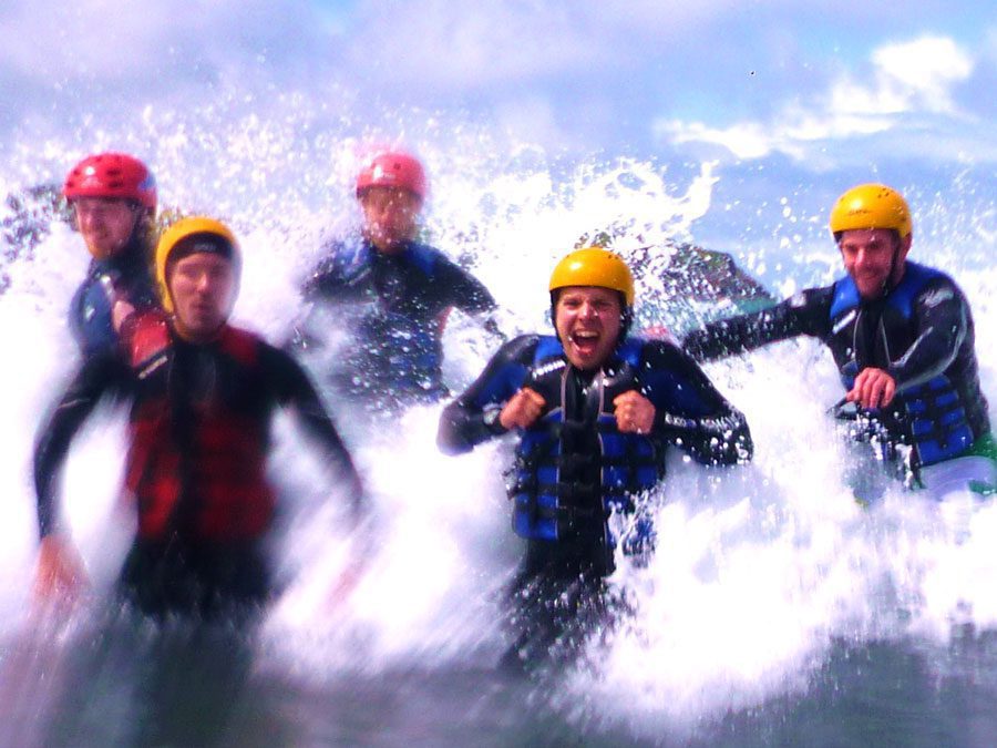 Coasteering in Cardiff, Wales